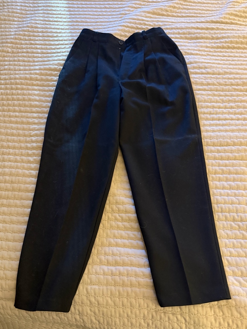 Briggs New York Men's Black Pleated Dress Trousers